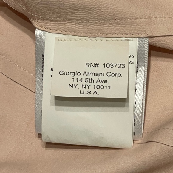 Vintage Giorgio Armani Pale Pink Suede Leather Jacket - Picture 10 of 10